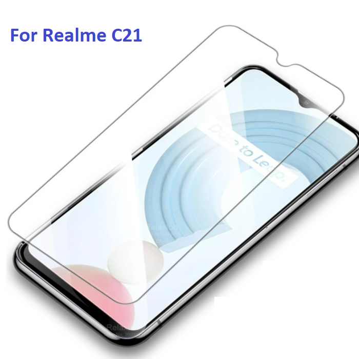 Kính cường lực Realme C21 / Realme C21Y (Trong Suốt, Không Full Màn)