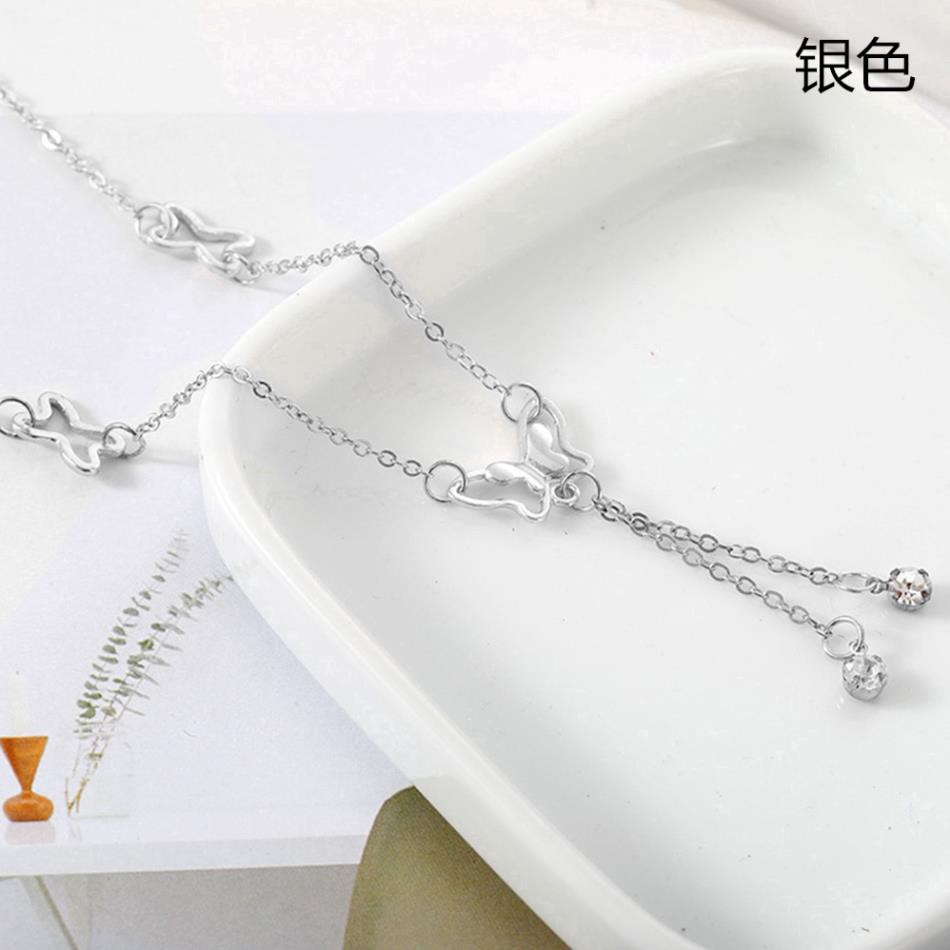 Lắc Chân Hợp Kim Hình Bướm Xinh Xắn E018