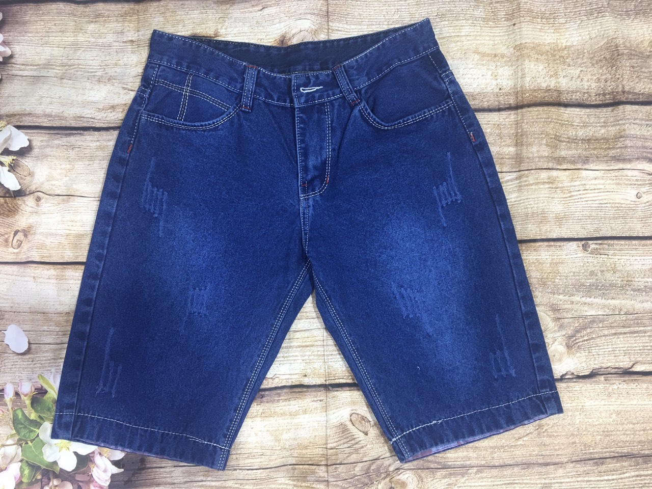 [HCM]QUẦN SHORT JEAN BẺ LAI TRƠN