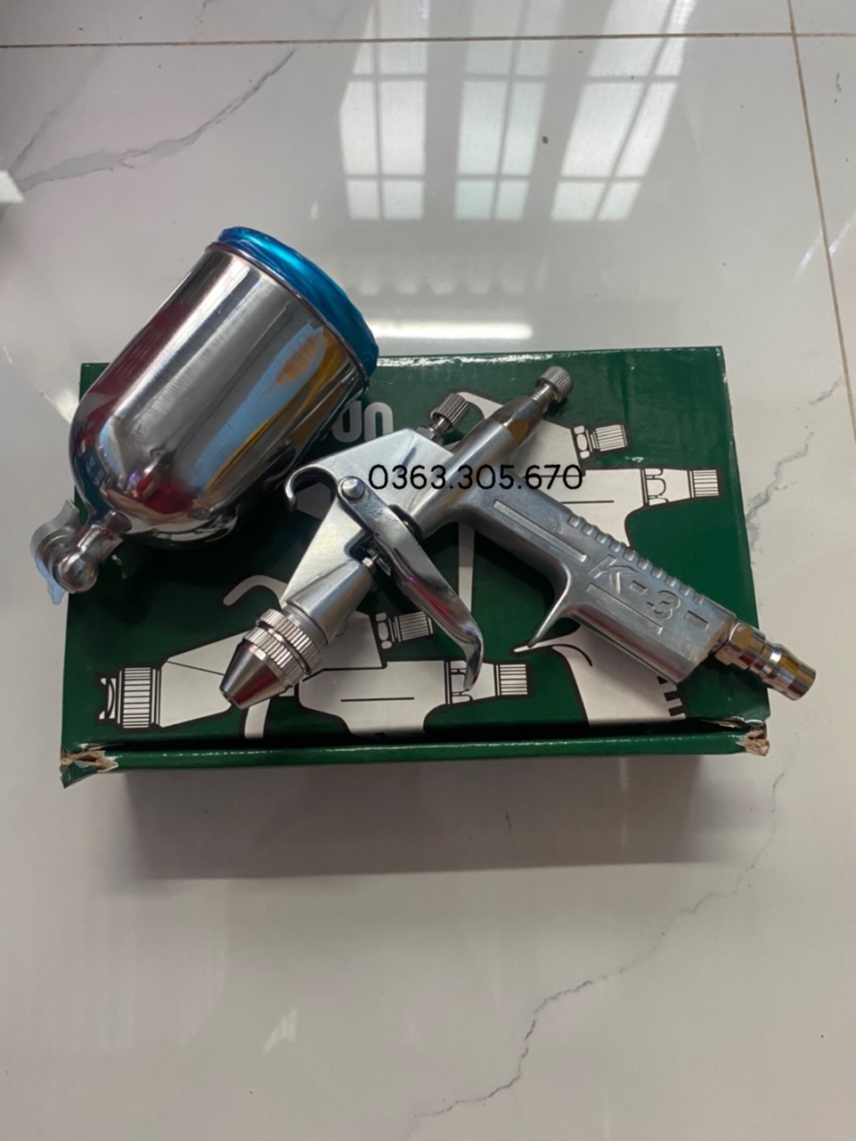 Súng phun sơn mini k3 , đầu phun 0.6mm phun chi tiết nhỏ
