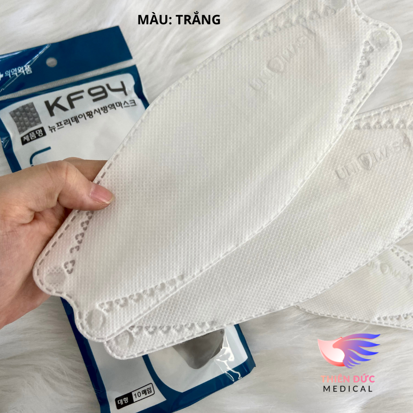 Combo bịch lẻ 10 khẩu trang kf94 unimask kháng khuẩn