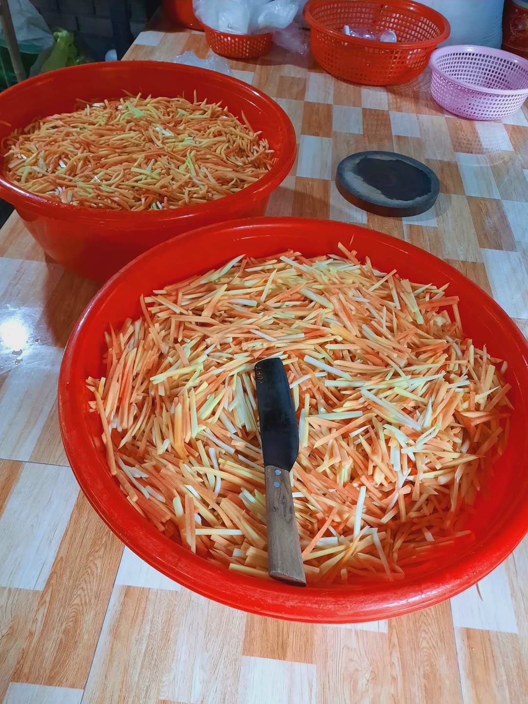 hũ 500gr mắm (tôm) tép trộn đu đủ.