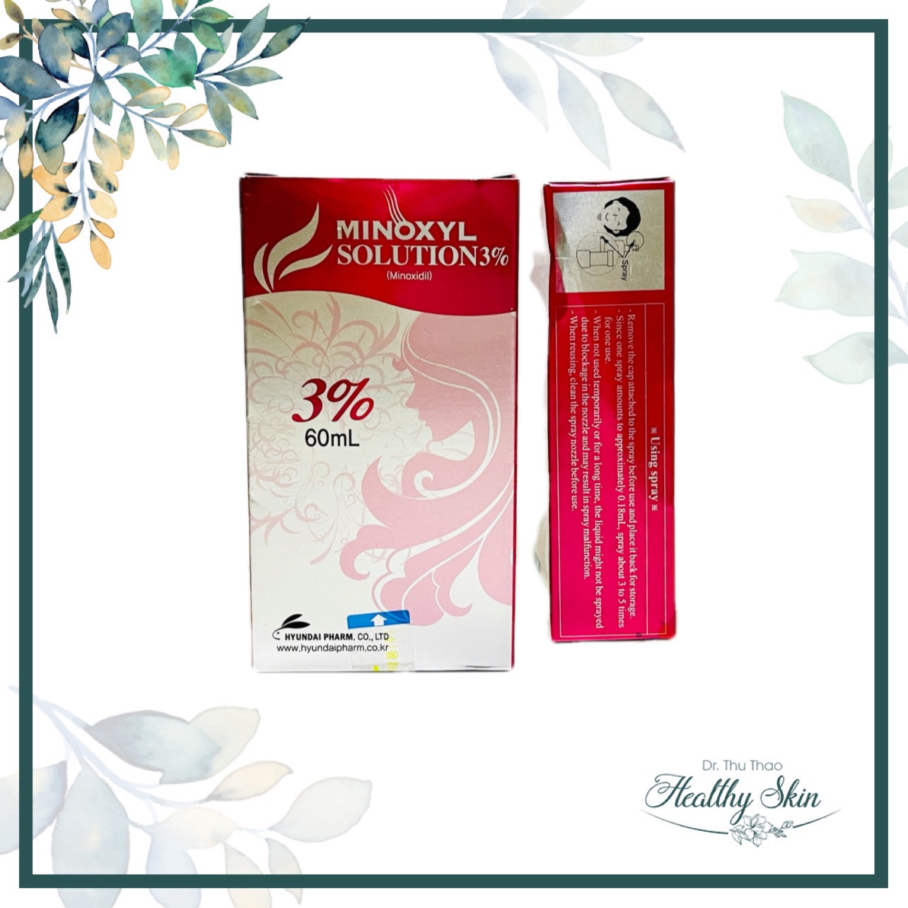 [60mL] XỊT GIẢM RỤNG TÓC MINOXYL SOLUTION 3 % (MINOXIDIL 3)