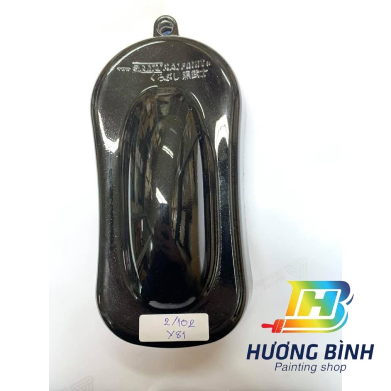 Sơn xịt Samurai màu Đen Kim Loại X - Y81 (400ml) (có khả năng kháng xăng A92, A95)