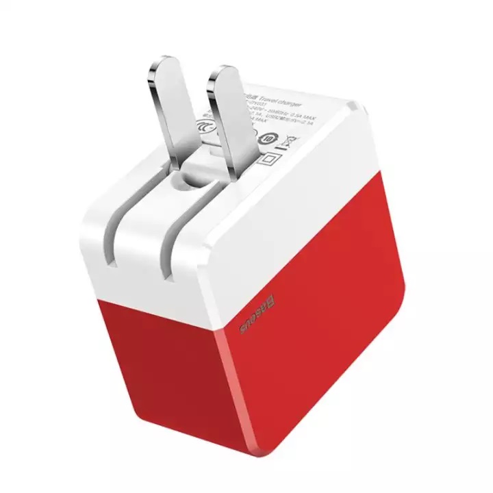 Củ sạc nhanh đa năng 2 cổng USB Mini Square Dual-U Chager (Hỗ trợ sạc nhanh 3.4A Max)