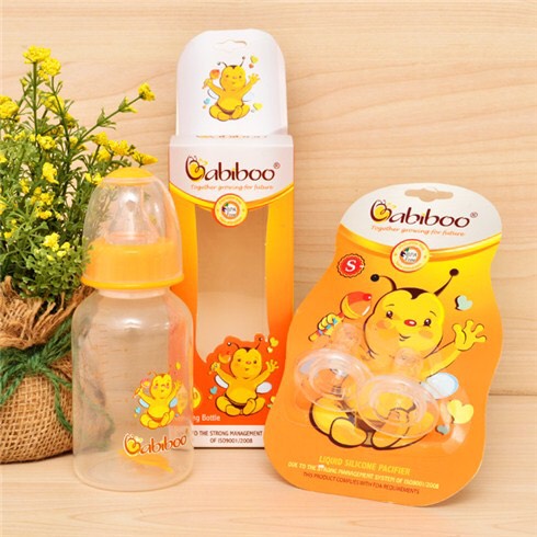 Núm ty silicone siêu mềm cổ hẹp BABIBOO - BA812