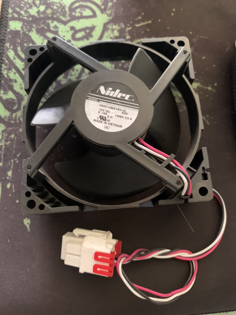 Quạt tủ lạnh panasonic , samsung 3 dây, 12v, 8v 9x9