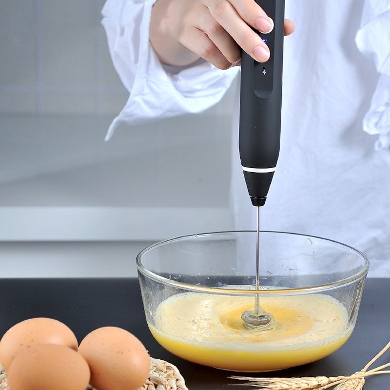 Máy Tạo Bọt, Máy Đánh Cafe, Đánh Trứng 2 Đầu Tiện Dụng