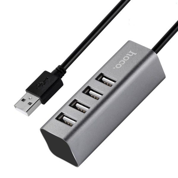 Bảng giá HUB 4 cổng USB Hoco HB1 vỏ hợp kim nhôm truyền tải dữ liệu nhanh , sạc nhiều thiết bị Phong Vũ