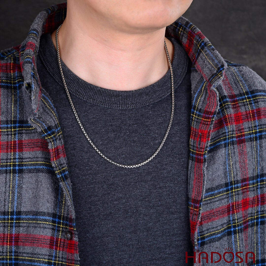 [Ready stock] [warranty] [true photo] [original] Thai nam round silver chain