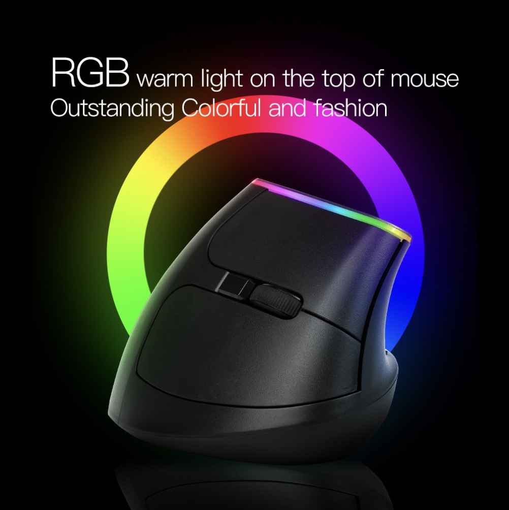 IT Smart Chuột máy tính ERGONOMIC DELUX Wireless RGB NewDesign