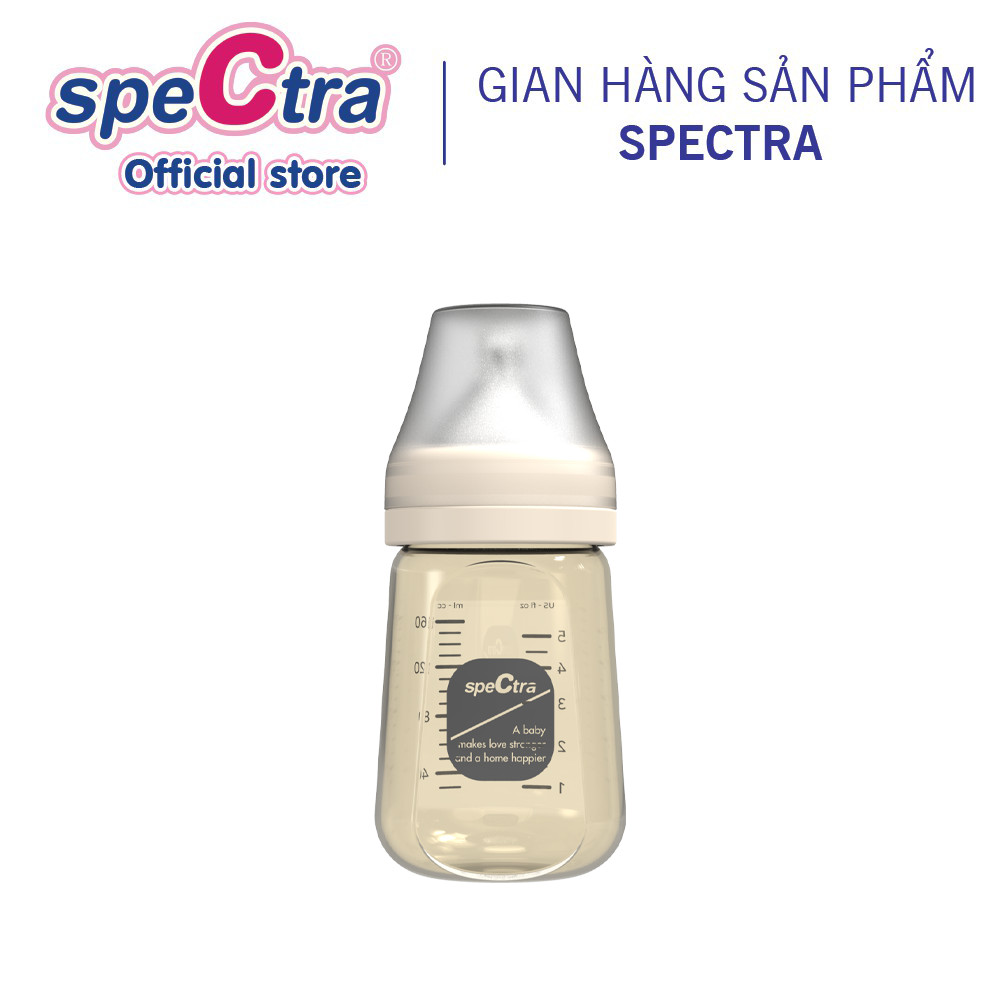 Ppsu Spectra Wide Neck Milk Bottle - 160ml, Dual Air Holes to Prevent Colic, Genuine Product (Size S)