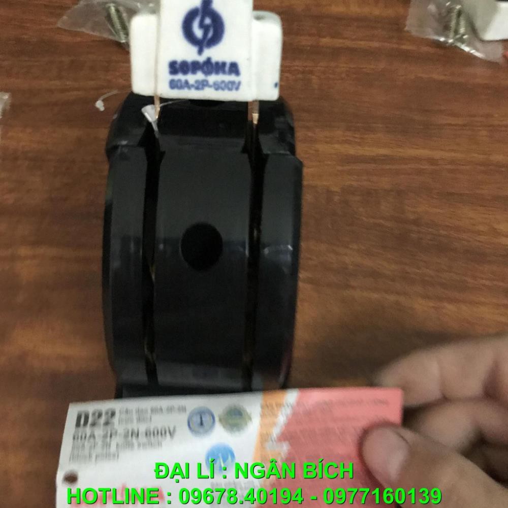 Cầu dao 2 pha , cầu dao 2 pha đảo chiều 60A ( 60A - 2P - 2N) ,và cầu dao 2 pha 60A ( 60A - 2P)