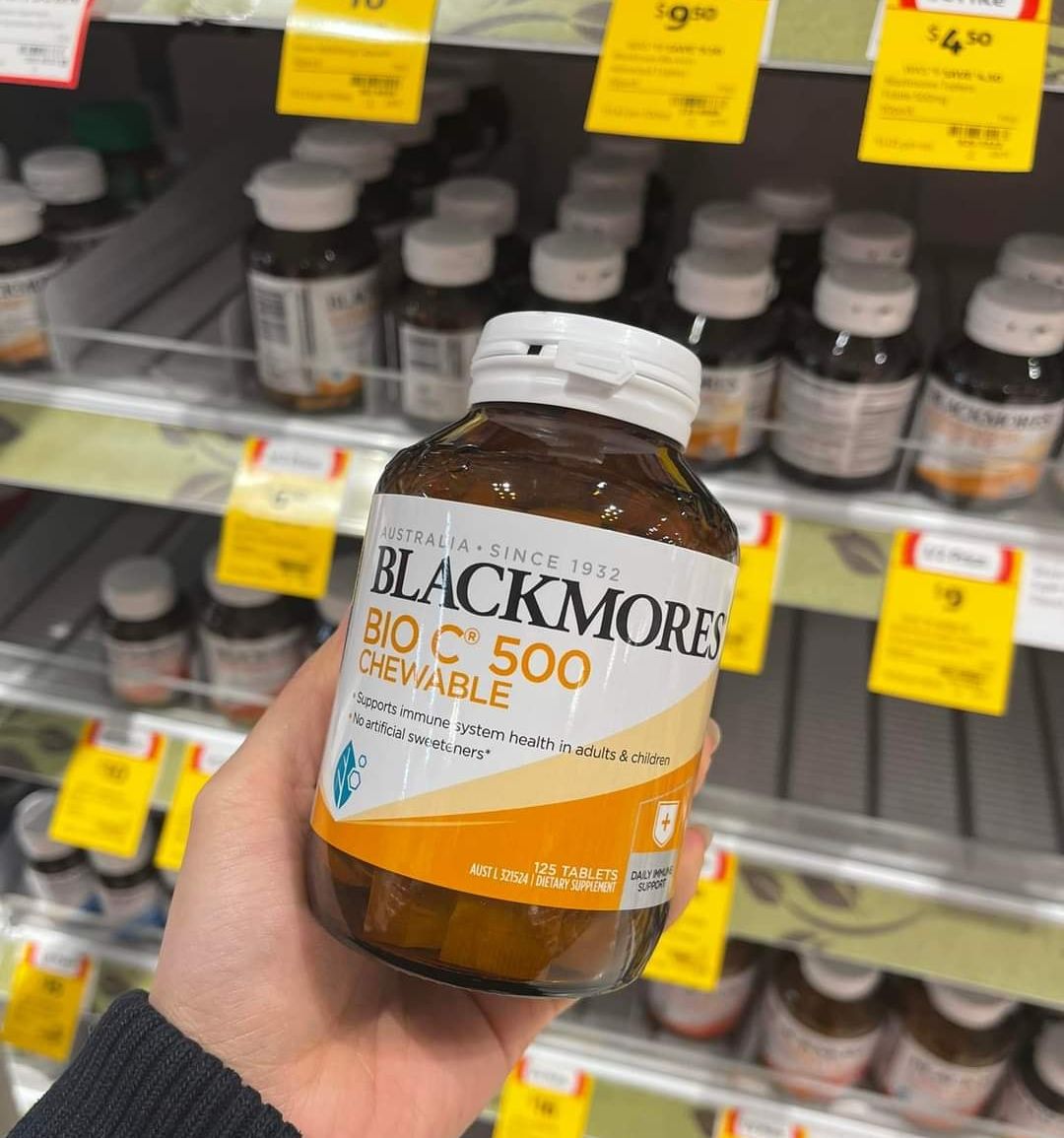 Vitamin C Blackmores Bio C Chewable 500mg - 125 viên