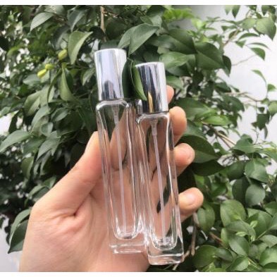 CHAI CHIẾT NƯỚC HOA VUÔNG NẮP BẠC 10ml