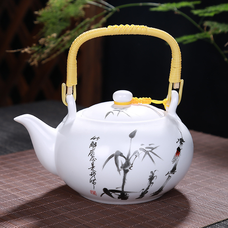 Bộ ấm chén sứ pha trà đạo Cảnh Đức Trấn