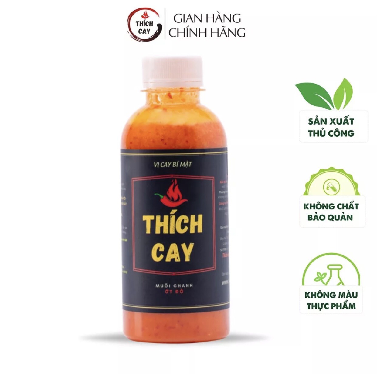 Muối Chanh Ớt Đỏ Thích Cay - Nước sốt chấm đỏ