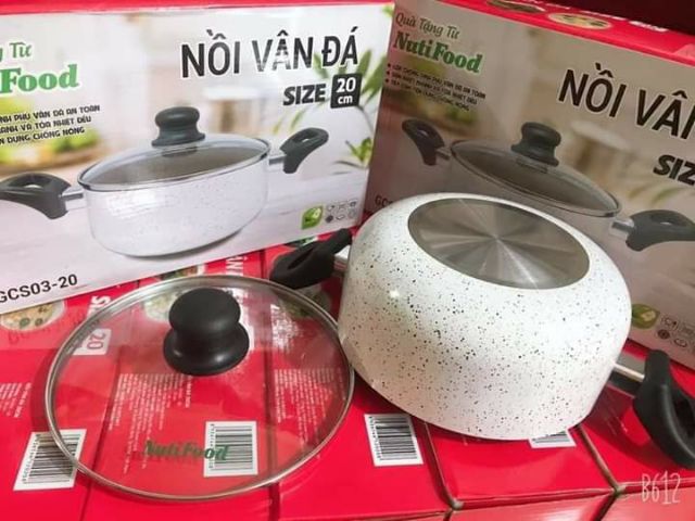 Nồi vân đá 20cm ( ko dùng cho bếp từ )