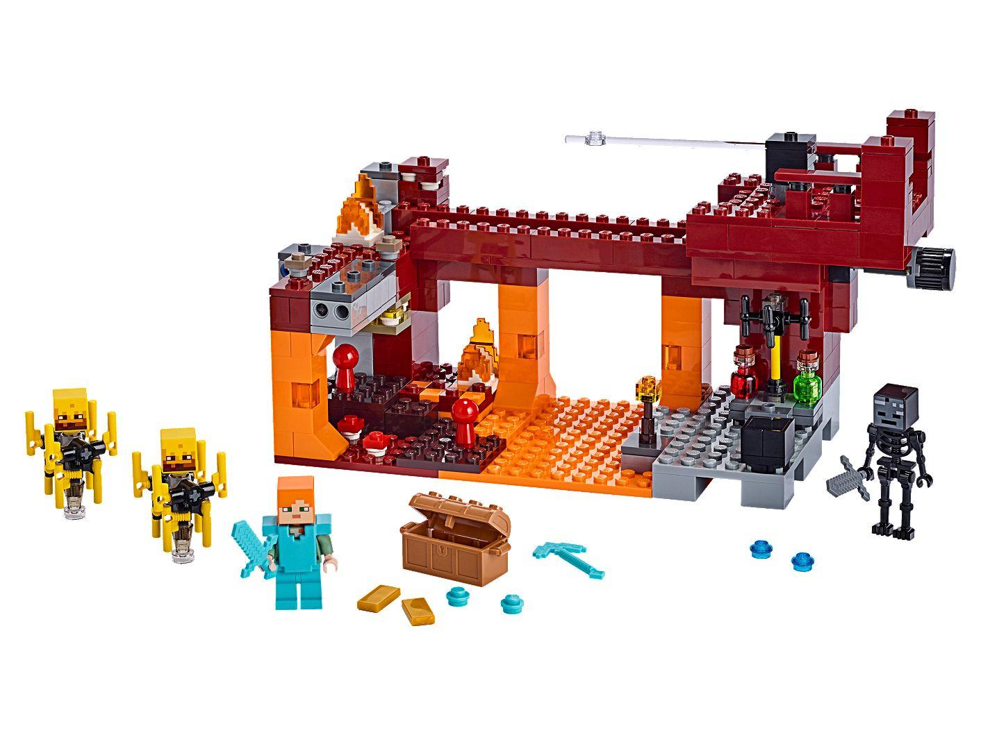 Đồ chơi xếp hình Lego Minecraft - Cầu quỷ lửa 21154