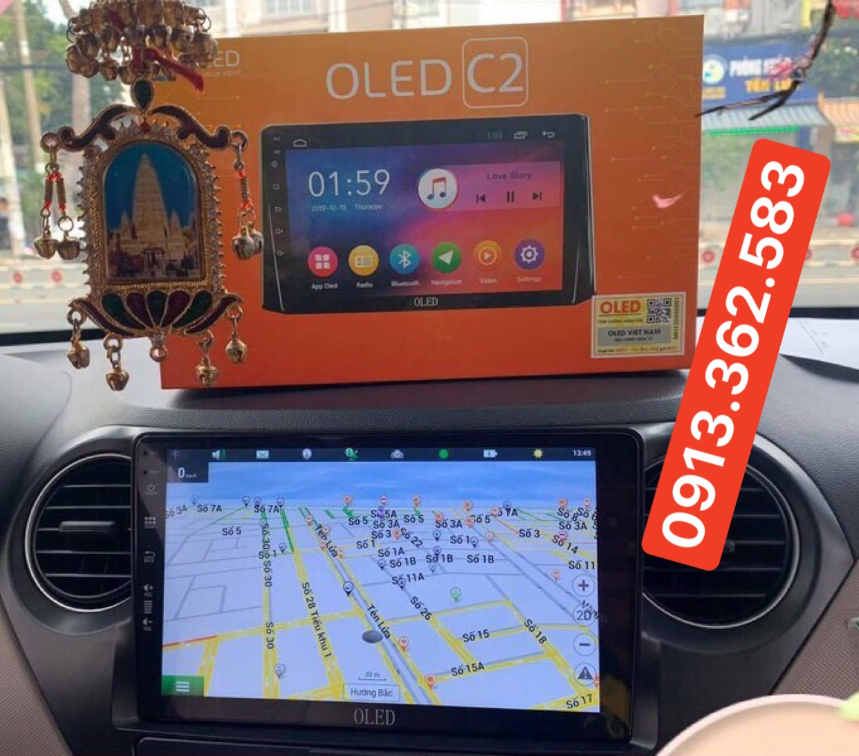 Bộ màn hình C2 NEW cho xe HYUNDAI I10 chất lượng giá rẻ, màn hình lắp sim 4G, 5G RAM 2G ROM 32G thu phát wifi kèm mặt dưỡng, dây giắc zin theo xe không cần cắt nối, DVD android c2 new 2021 cho xe i10