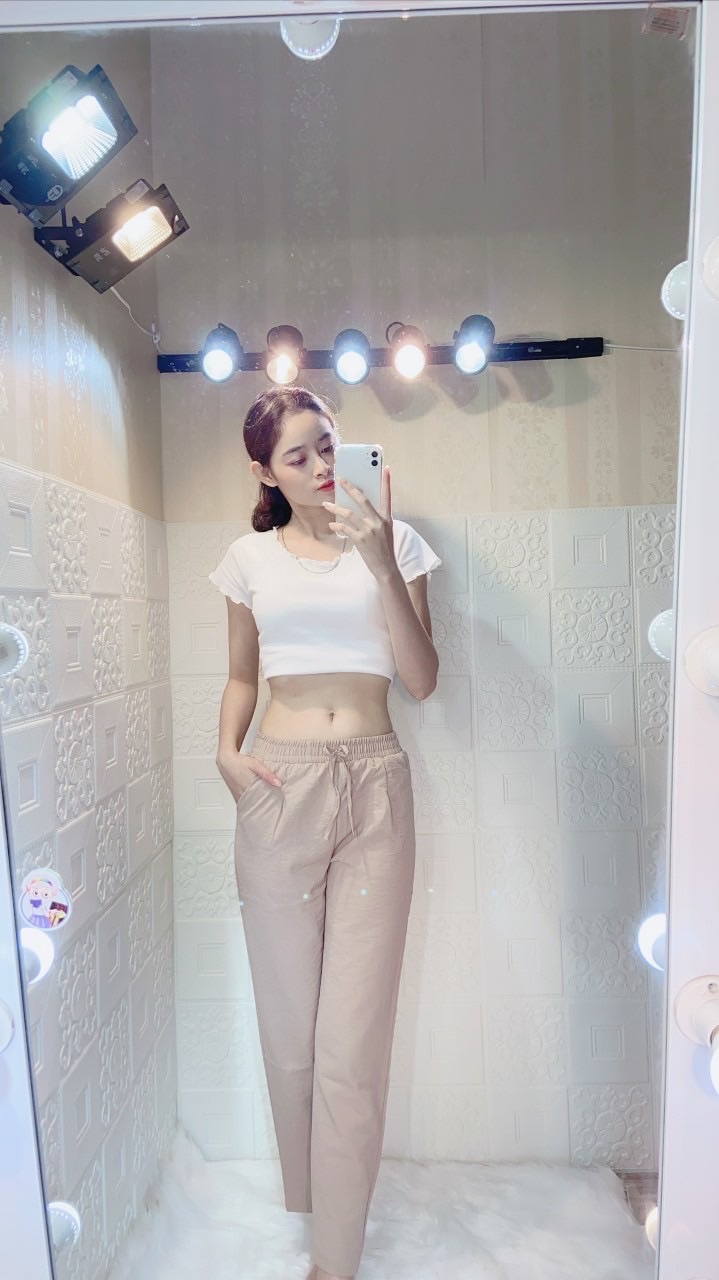 Quần Baggy Nữ vải Đũi