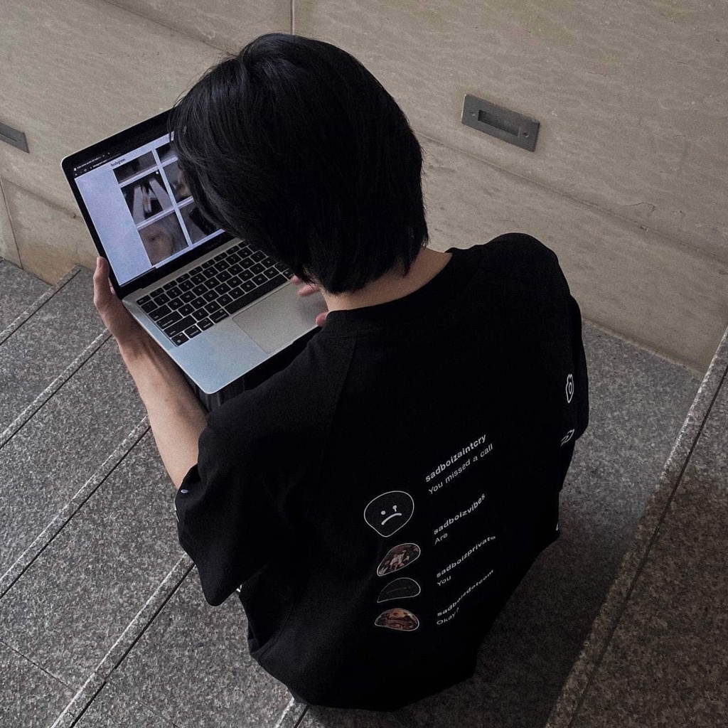 Áo thun SADBOIZ SADTAGRAM BLACK