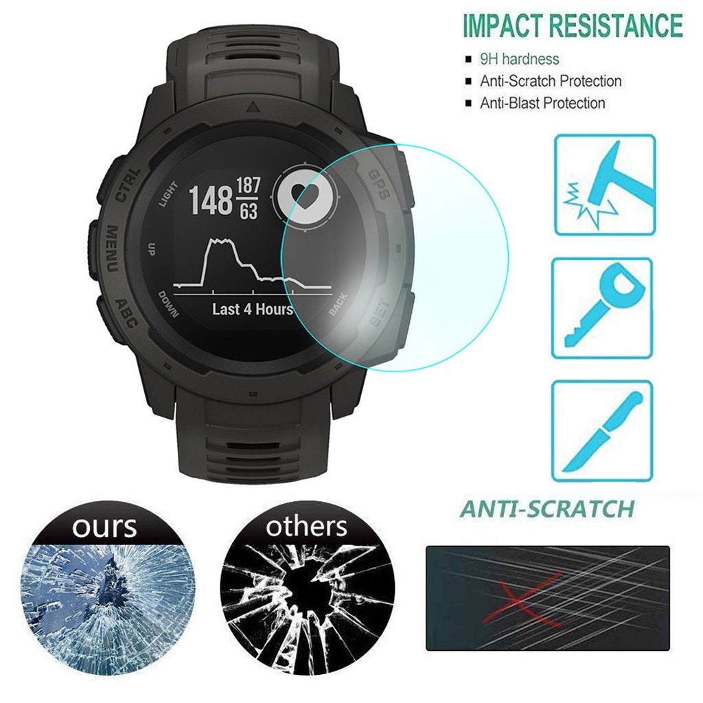 Kính cường lực Garmin Instinct - 9H