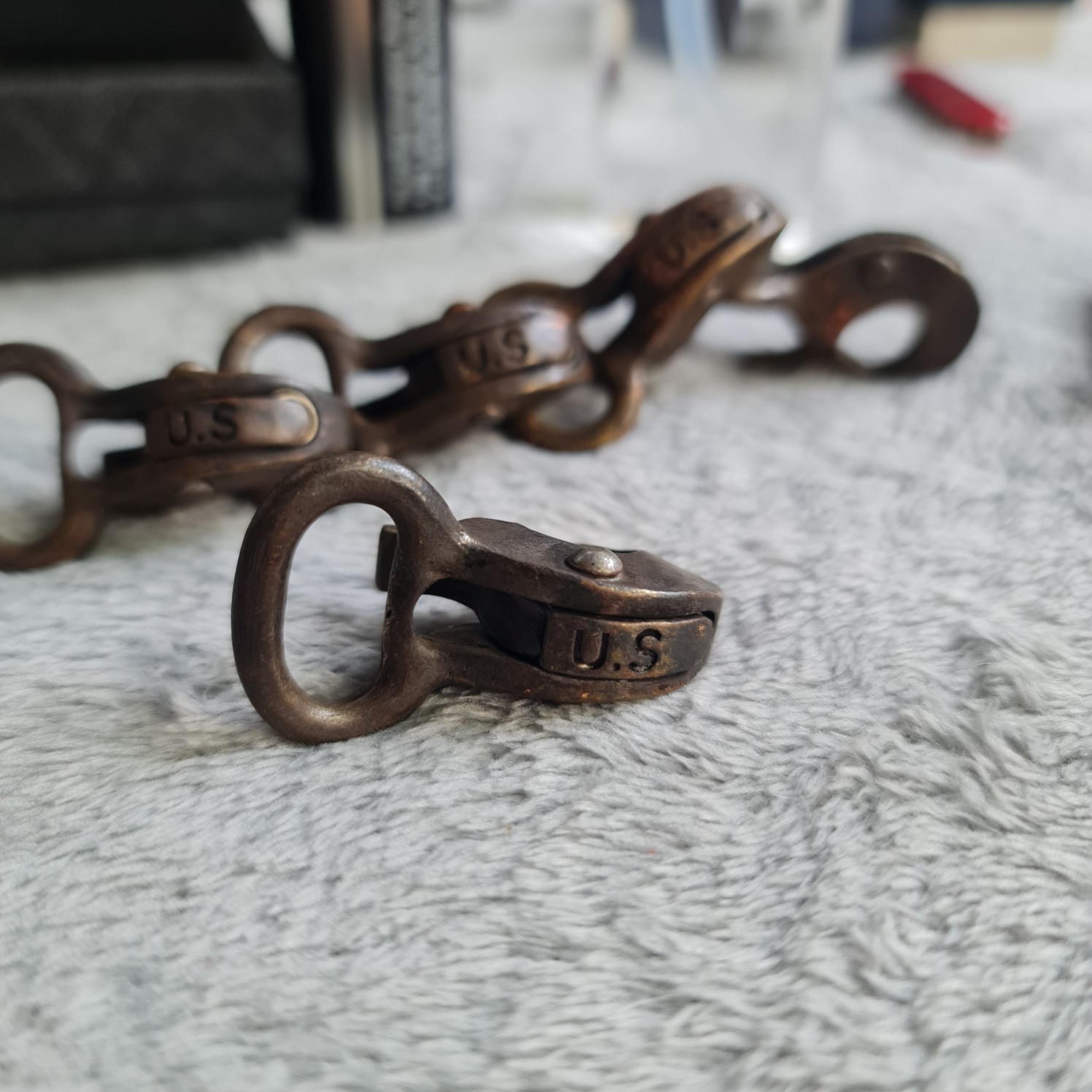 Móc sò chuẩn Mỹ xưa bằng đồng