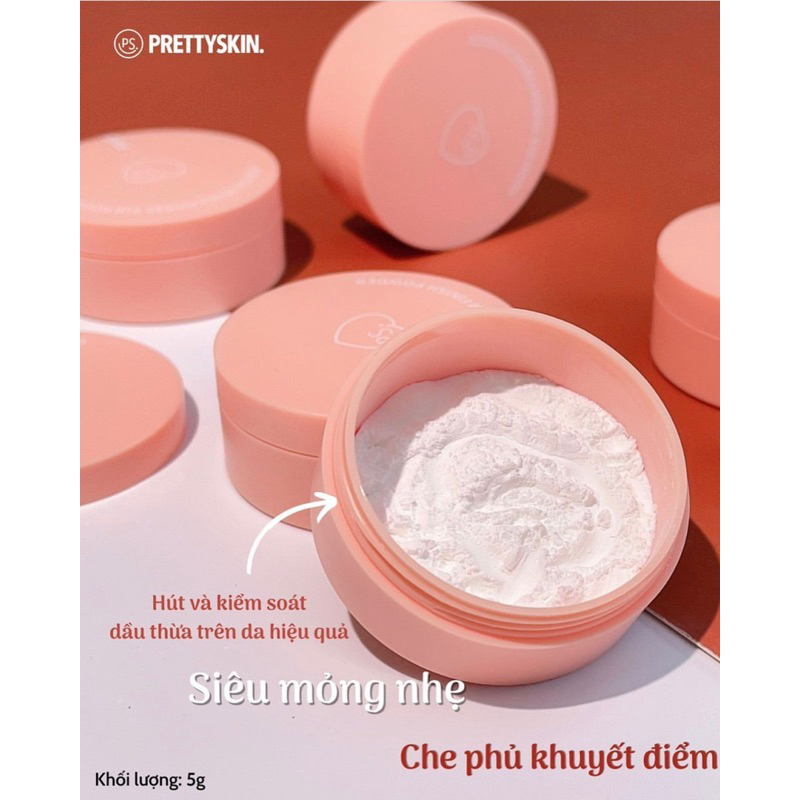 Phấn phủ bột kiềm dầu PrettySkin Goodbye Sebum Finish Powder