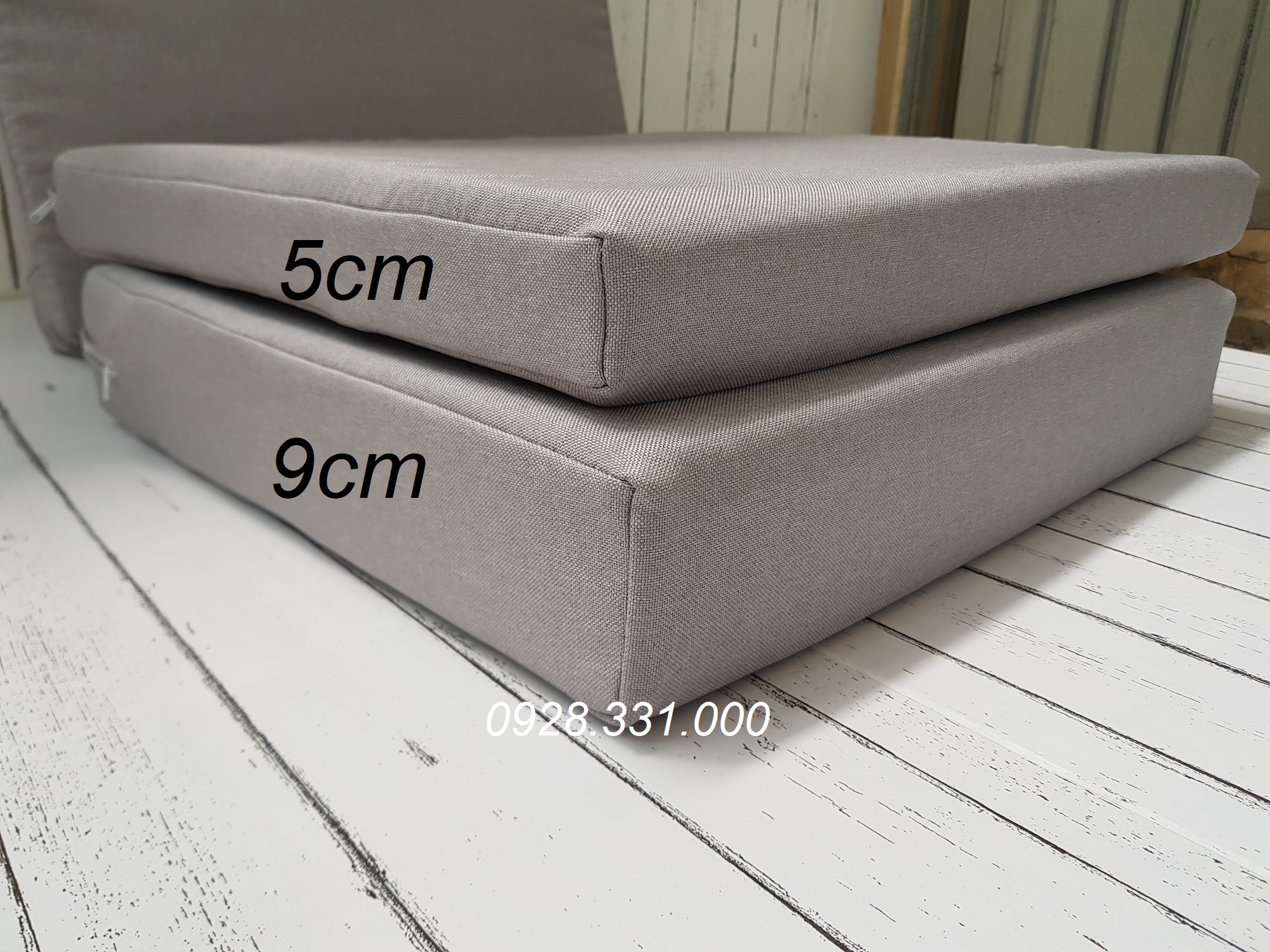 Nệm ghế Sofa gỗ theo kích thước yêu cầu