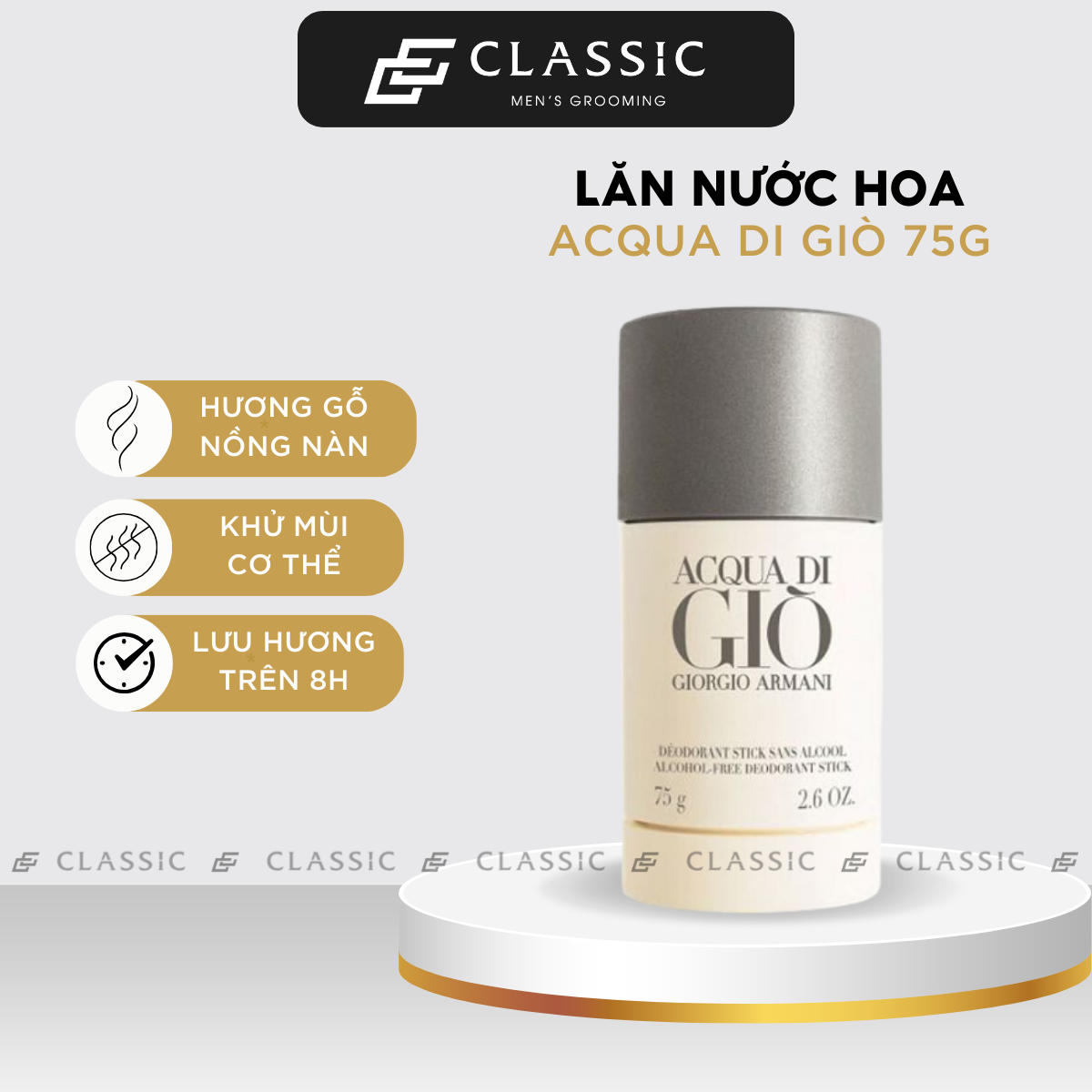 Lăn khử mùi giorgio armani acqua di giò 75g