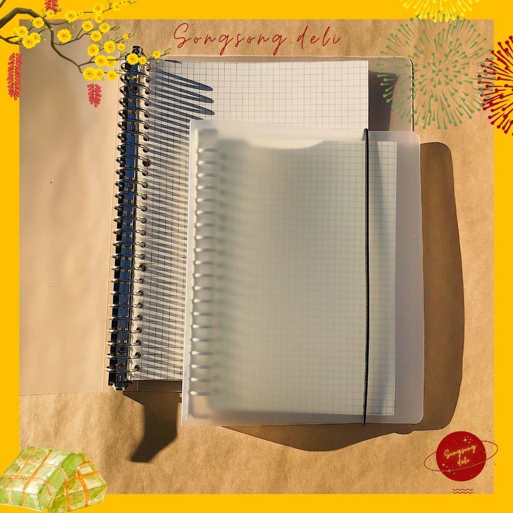 Sổ còng, Binder A5 B5, Bìa sổ còng làm sổ Planner Bullet Journal (Chỉ có bìa)