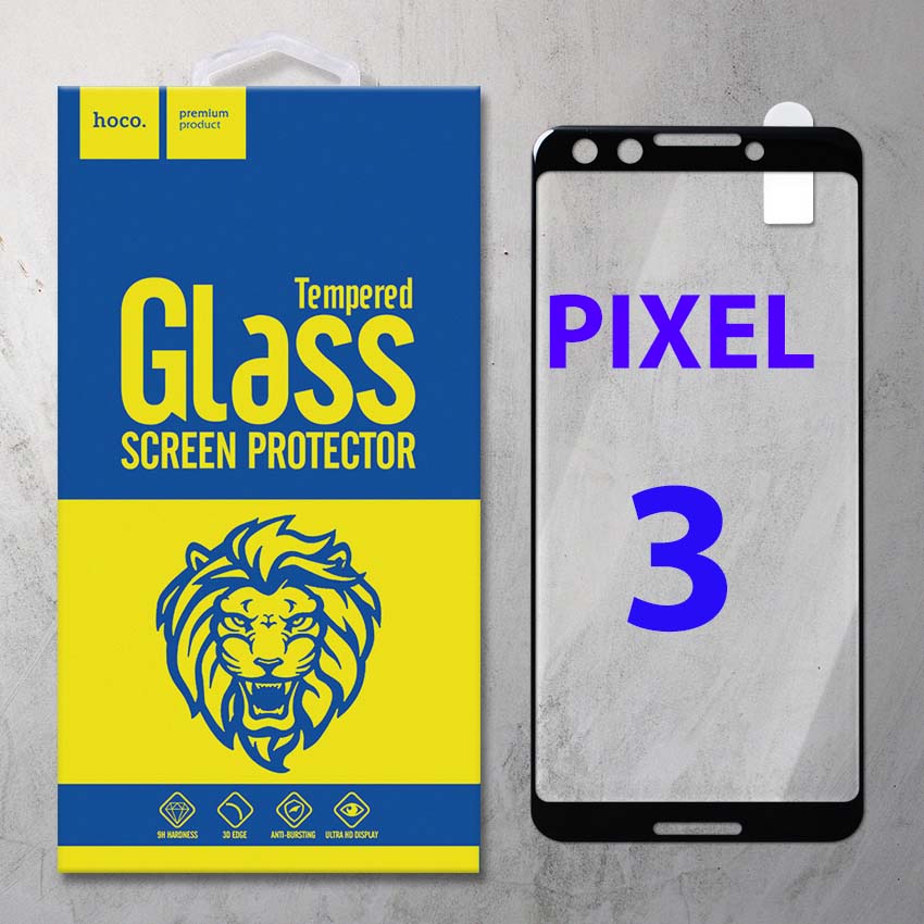 Kính cường lực Google Pixel 2, Pixel 3, Pixel 5, Pixel 6, Pixel 6 Pro, Pixel 7, Pixel 7 Pro, Pixel 2 XL, Pixel 3 XL, Pixel 3A, Pixel 3A XL, Pixel 4, Pixel 4 XL, Pixel 4A, Pixel 4G 5G hiệu Hoco.tw Keo viền siêu chắc, kính cong 3D theo màn hình