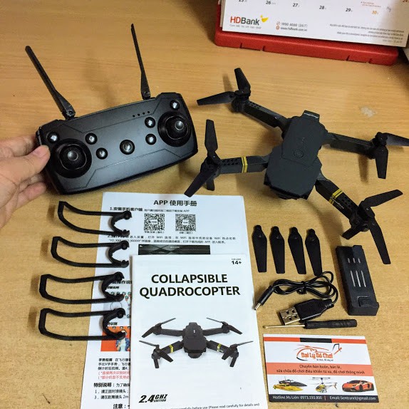 Máy bay gập cánh camera 2.0mp JY 019HW Eachine E58