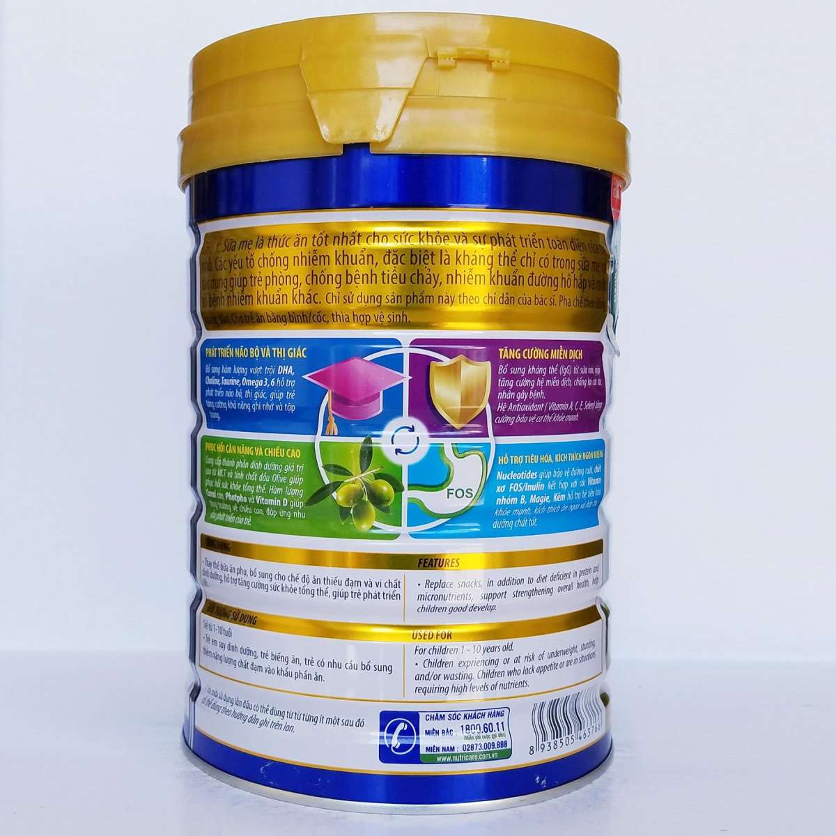 Sữa bột dinh dưỡng Care 100 Gold 900g( dành cho bé thấp còi, suy dinh dưỡng)