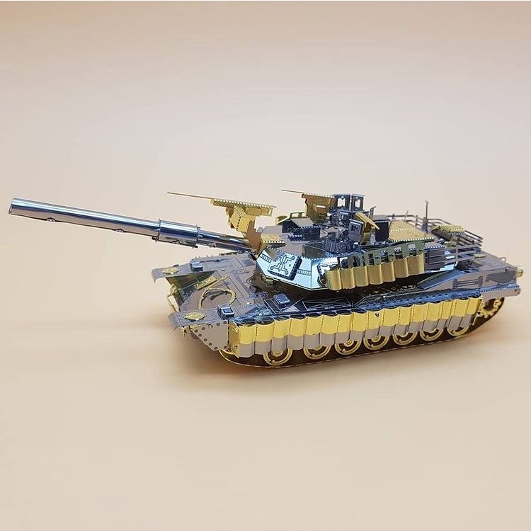 Mô Hình Kim Loại 3D Piececool Xe Tăng M1A2 (chưa ráp)