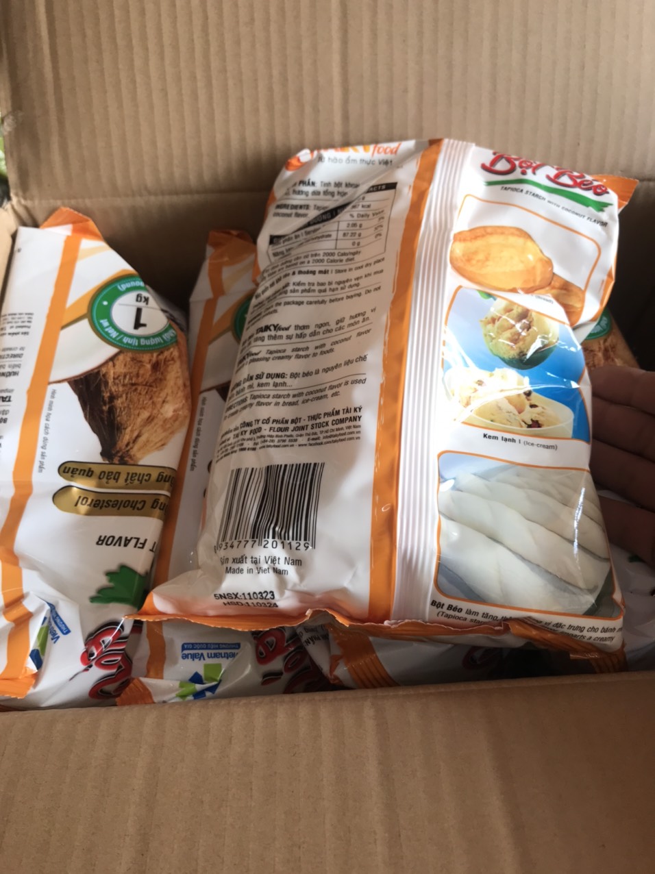Mồi bột béo cốt dừa câu cá tra, trê, chim, trôi, chép 1kg
