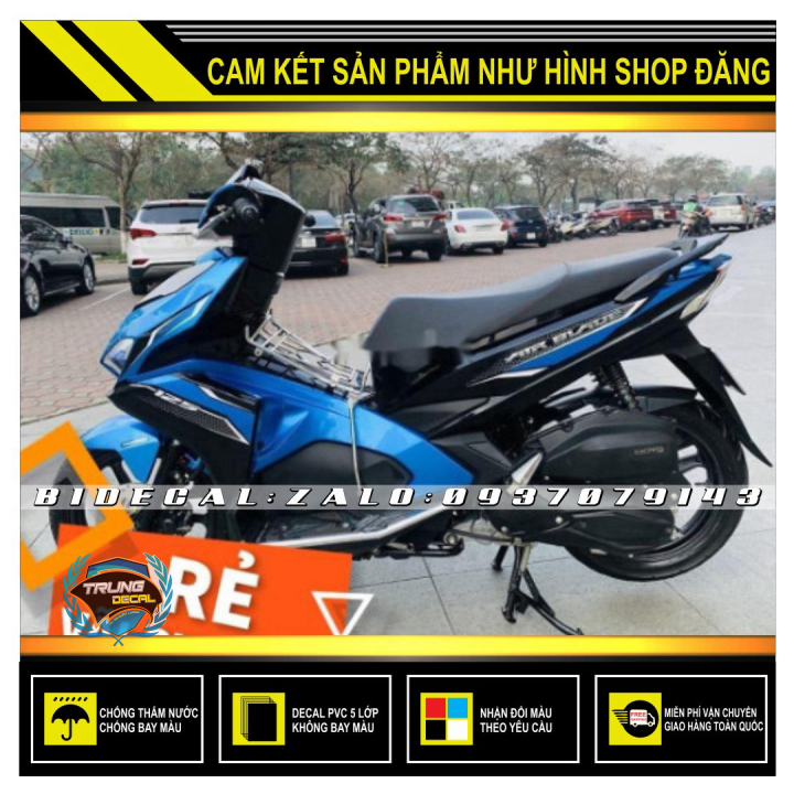 Tem rời airblade mẫu đời 2017 xanh đen