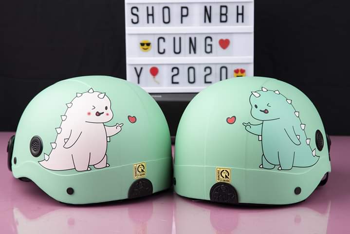 nón bảo hiểm khủng long cool ngầu
