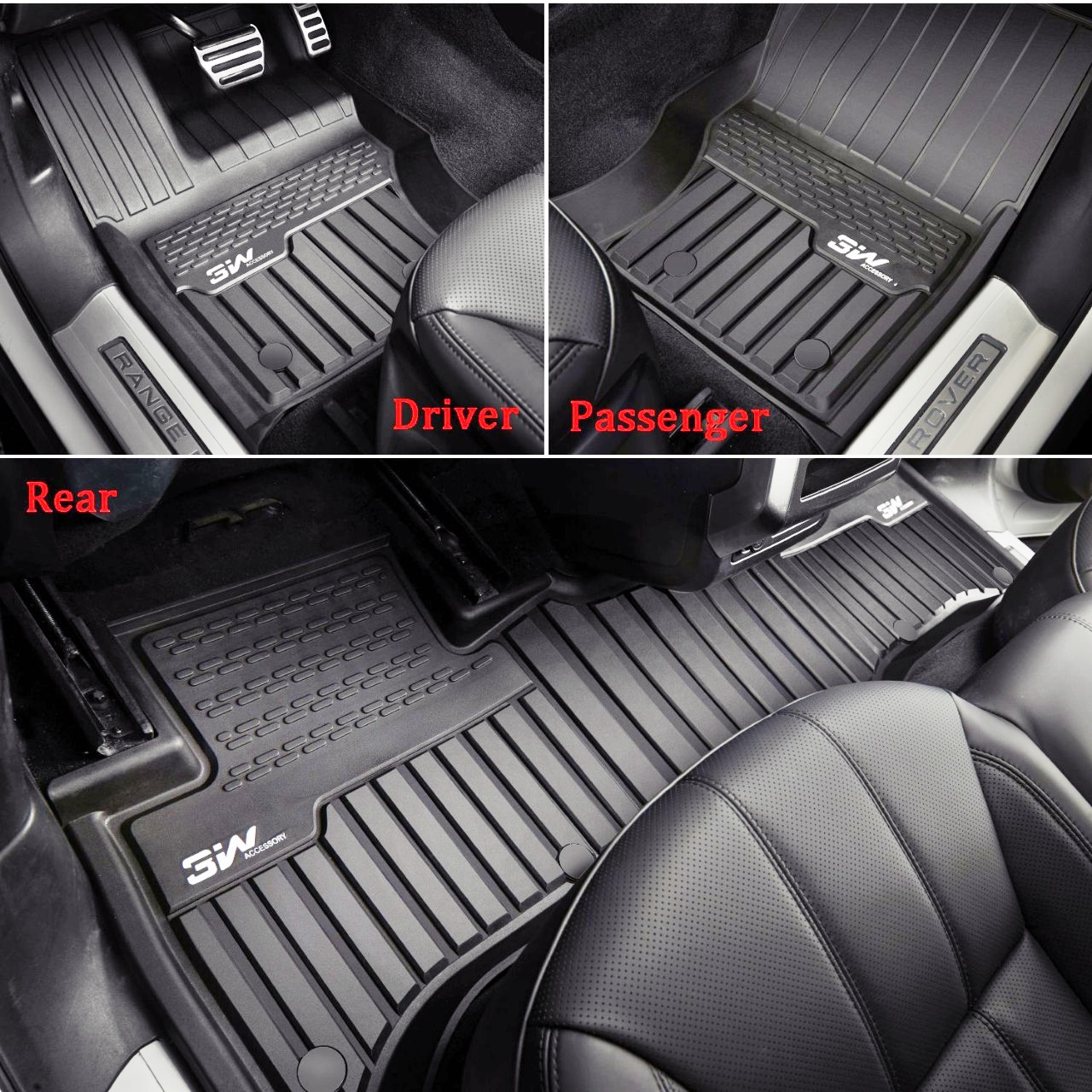 Thảm lót sàn ô tô LandRover Discovery sport 2013-đến nay chất liệu TPE cao cấp, thiết kế tinh sảo sang trọng, không mùi , thương hiệu Macsim 3w