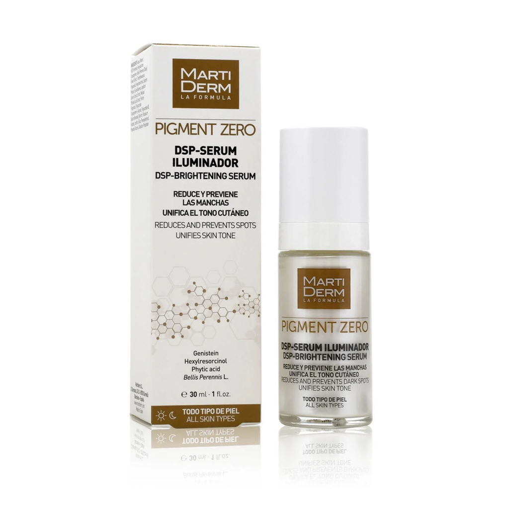 Dark matte martiderm skin brightening essence, maintain hydroquinone-martiderm pigment zero DSP serum illuminator 30ml