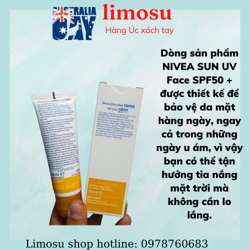 Kem chống nắng Nivea Shine Control SPF 50 UV Face