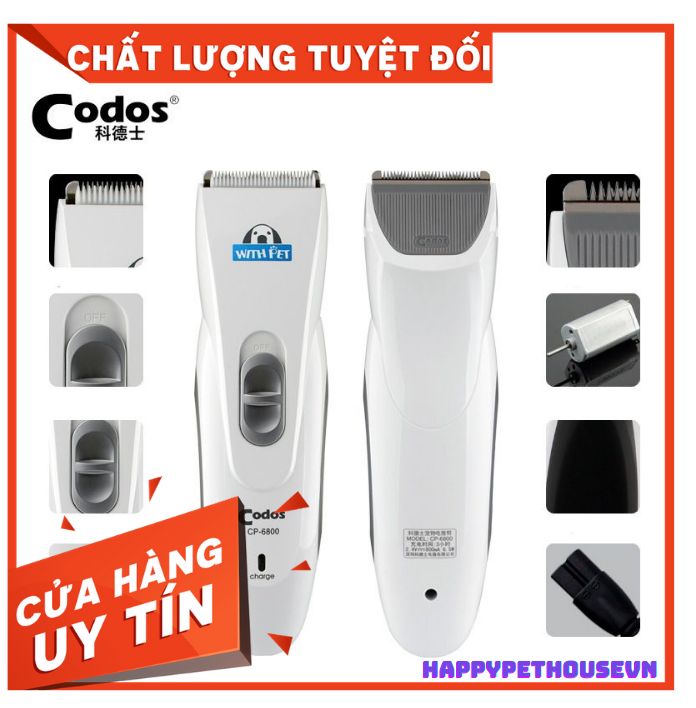 Tông đơ cạ.o lông cao cấp cho thú cưng chó mèo Codos CP6800