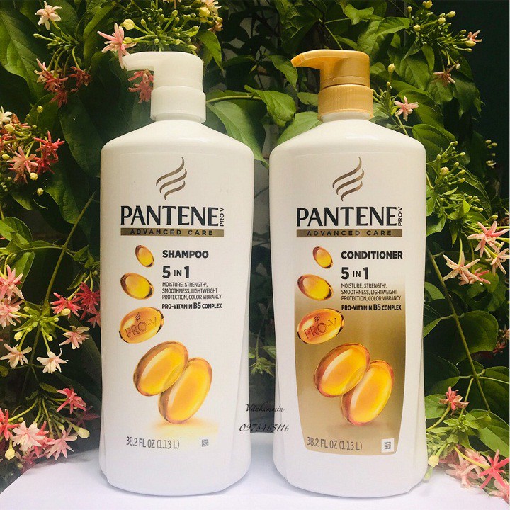 [HCM]CẶP GỘI và XẢ PANTENE MỸ PRO-V 5IN1 1.13L