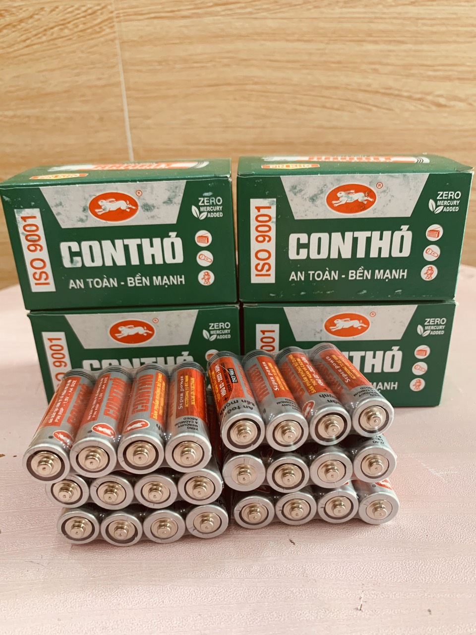 [HCM]Pin Tiểu AA (2A) Pin Con Thỏ Loại 2AA 24 viên