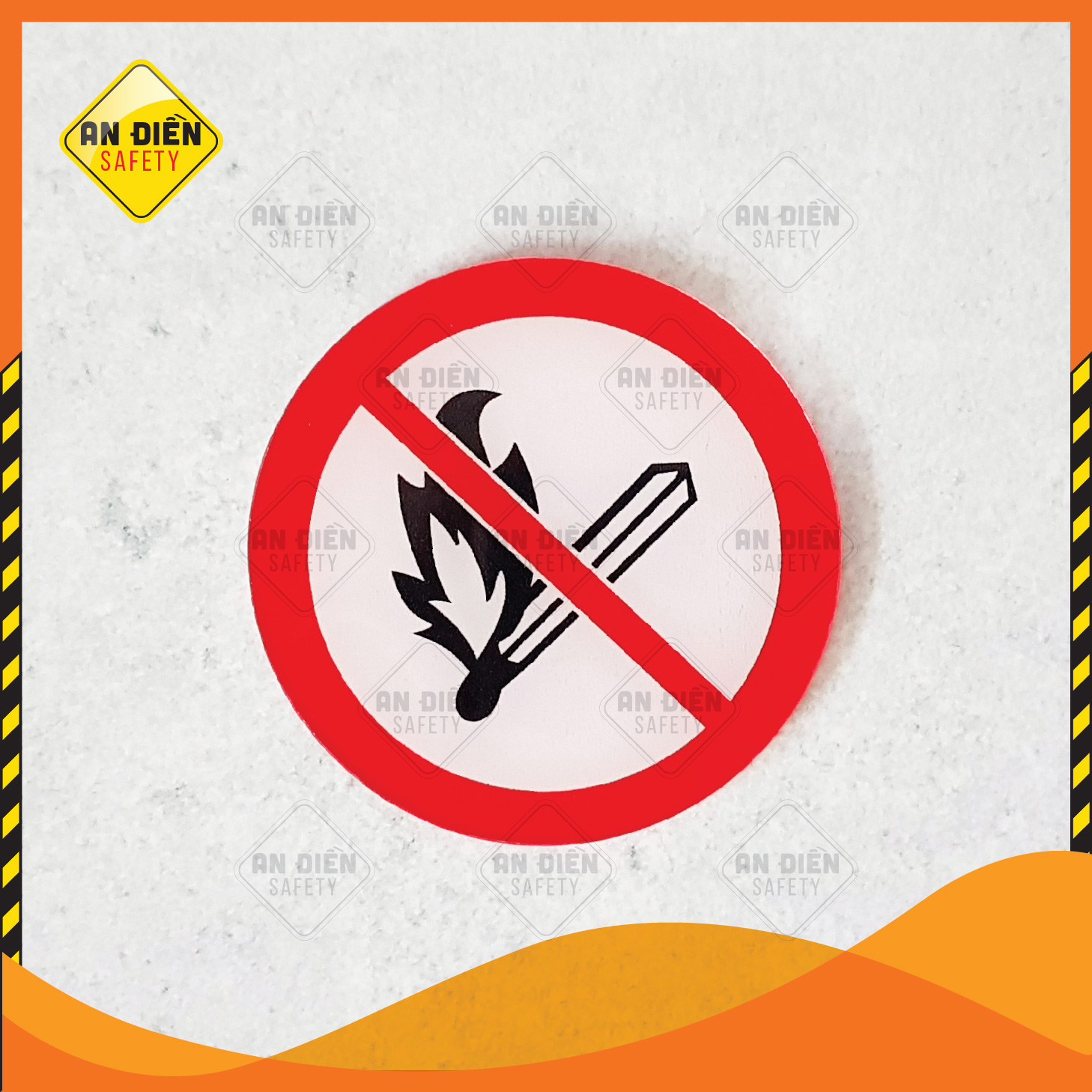 Biển báo An Điền Safety - Biển báo Cấm Lửa No Fire