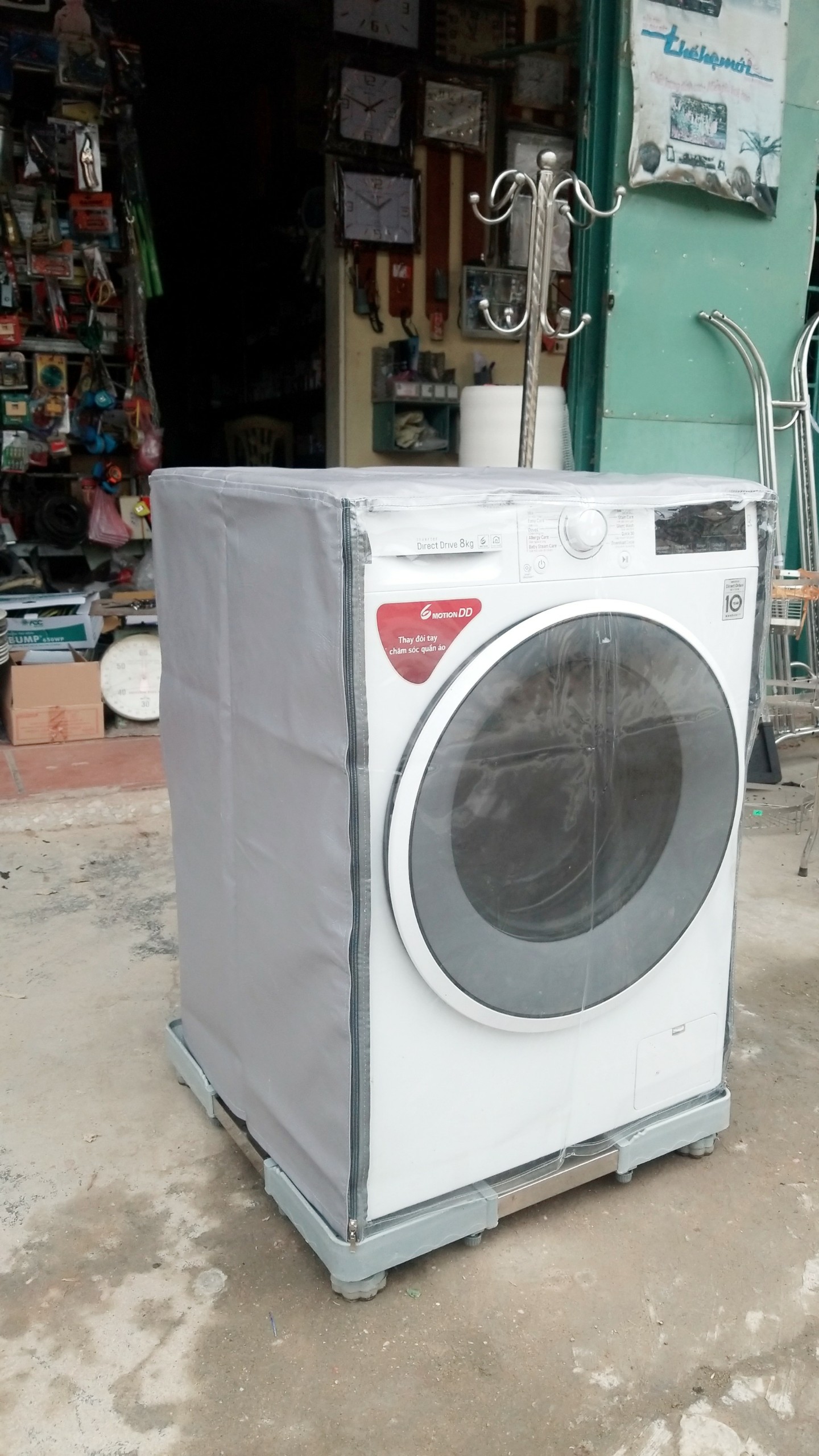 Áo trùm máy giặt cửa ngang