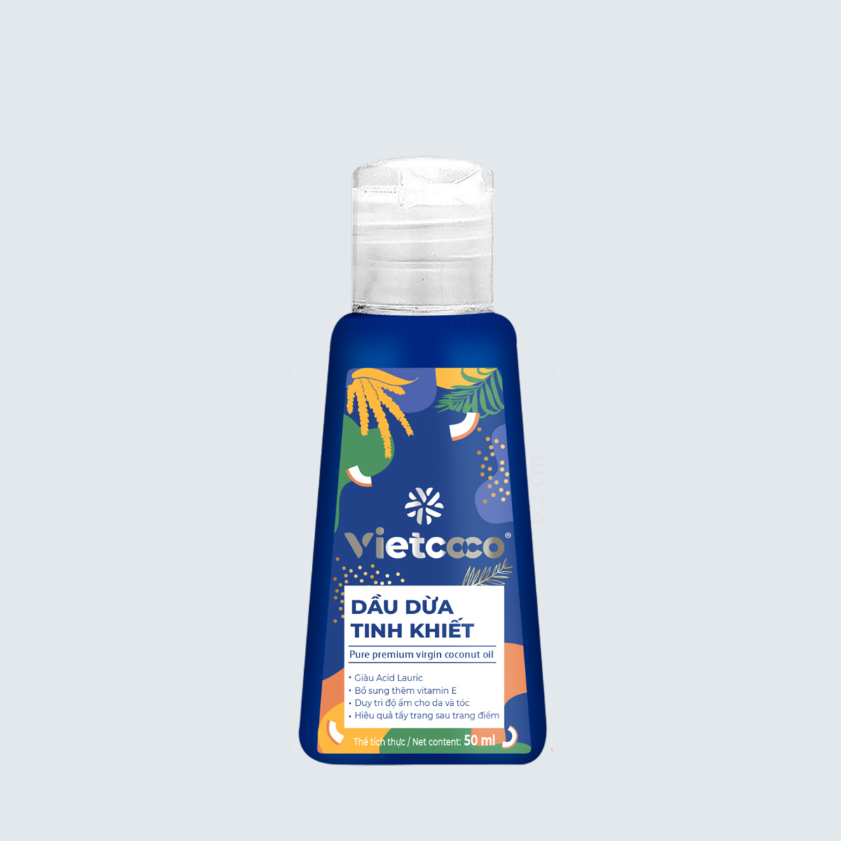Dầu dừa Tinh khiết Vietcoco 50ml dưỡng da, dưỡng tóc