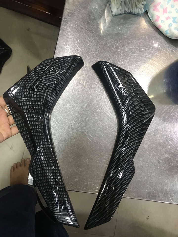 Bộ ốp co bửng vario 2018- 2021 màu cacbon