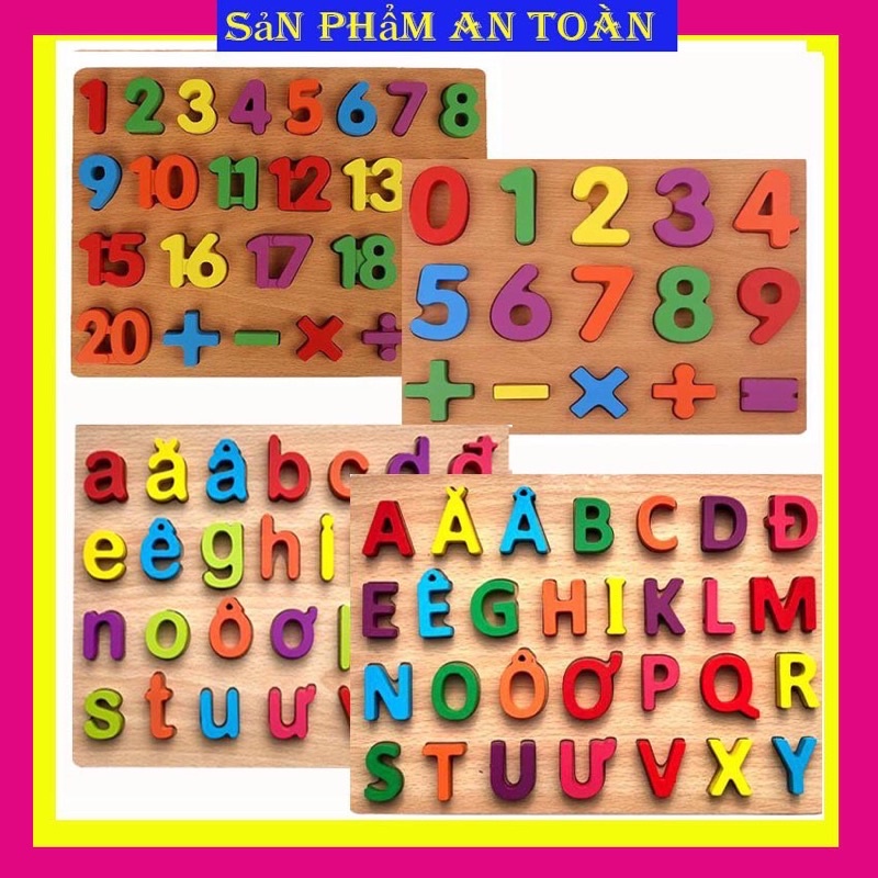 BỘ SẢN PHẨM BẢNG GỖ NỔI DÀNH CHO BÉ